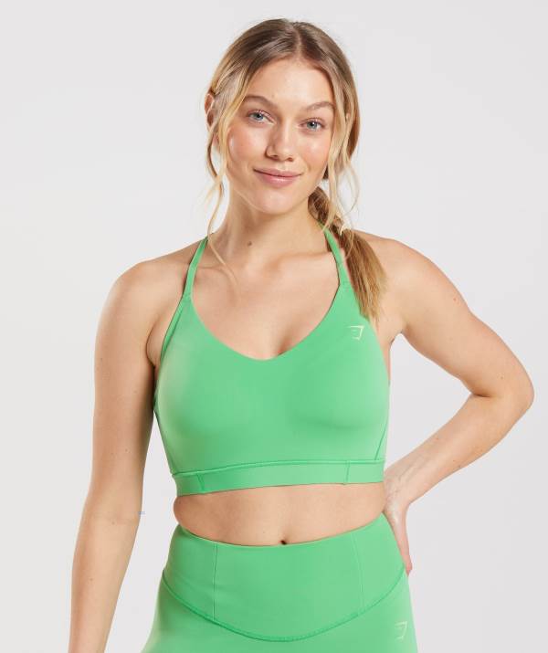Gymshark Studio Sport BH Damen Grün | 6293OJBQZ