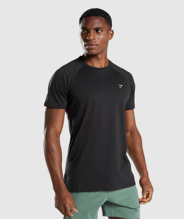 Gymshark Studio T-Shirt Herren Schwarz | 6870SPFND