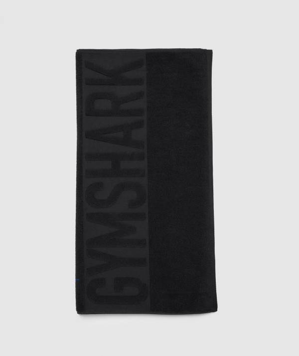 Gymshark Towel Handtücher Herren Schwarz | 6832UCGRX