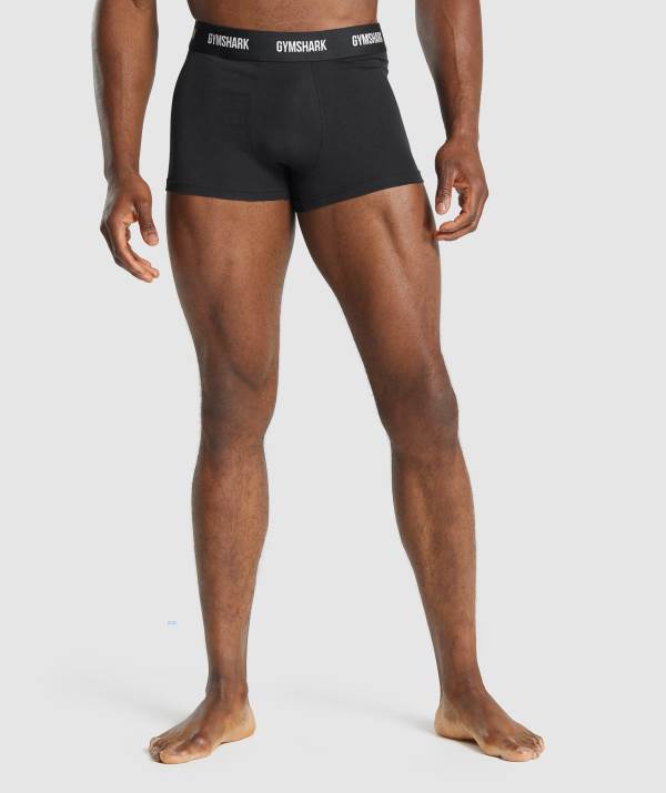 Gymshark Trunk 2pk Unterwäsche Herren Schwarz | 4536JTAEN