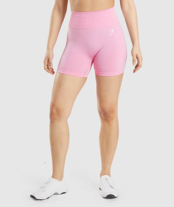 Gymshark Vital Seamless 2.0 Kurze Hose Damen Rosa | 4891OSBUM