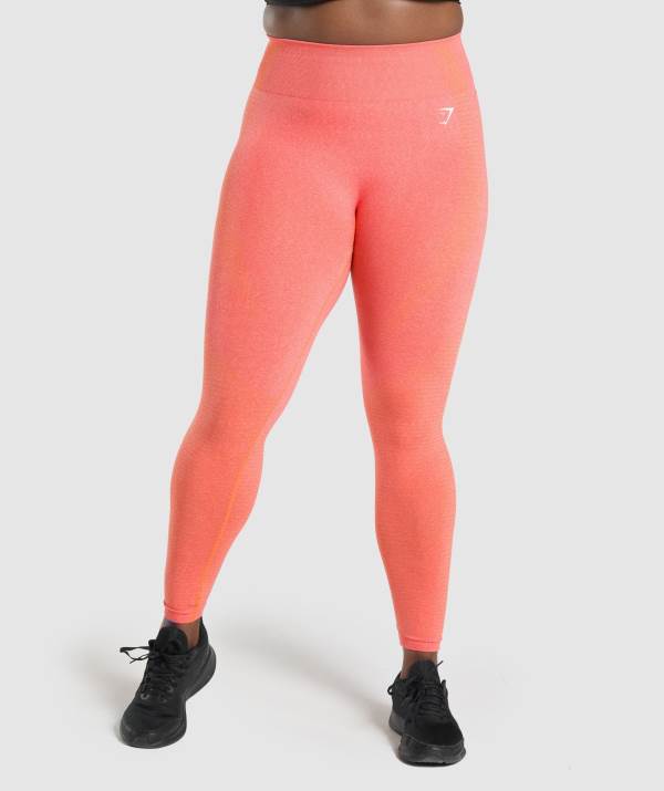 Gymshark Vital Seamless 2.0 Leggings Damen Orange | 7193YWKIG