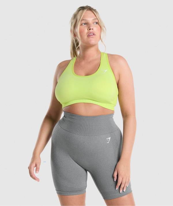 Gymshark Vital Seamless 2.0 Sport BH Damen Gelb | 2783XSAQE