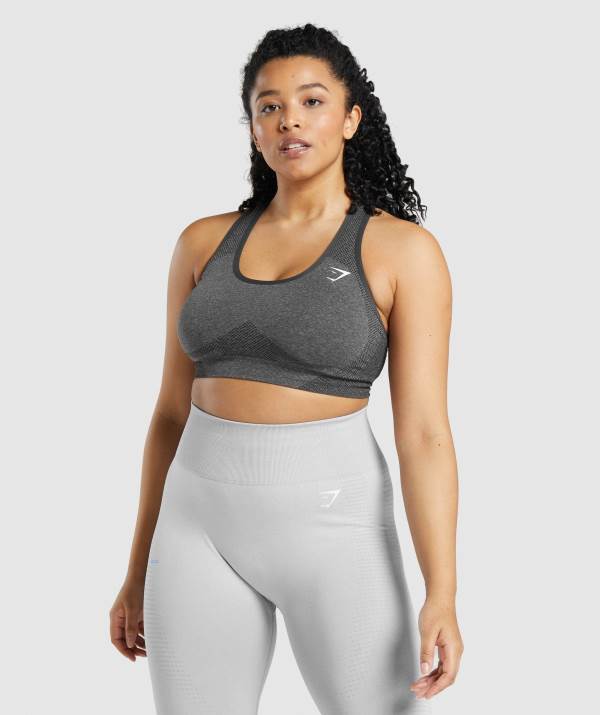 Gymshark Vital Seamless 2.0 Sport BH Damen Grau | 3018PXSEK