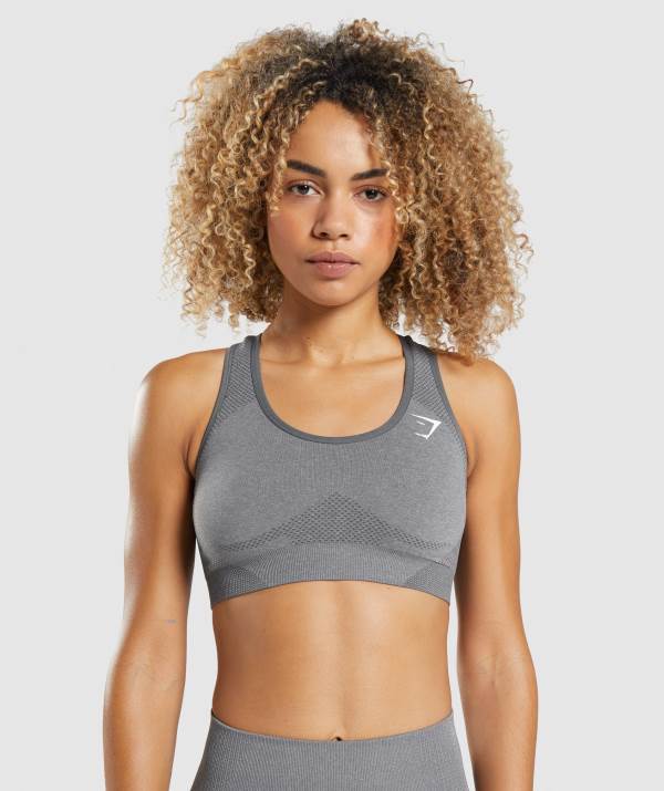 Gymshark Vital Seamless 2.0 Sport BH Damen Grau | 3190NVDWQ