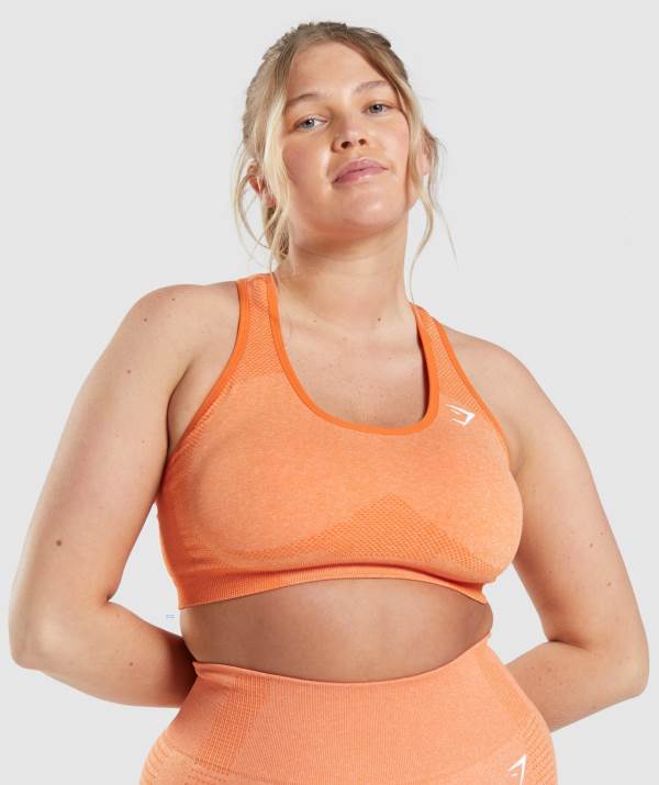 Gymshark Vital Seamless 2.0 Sport BH Damen Aprikose Orange | 7045UAJGY