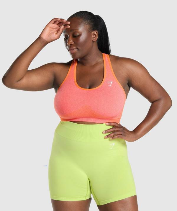 Gymshark Vital Seamless 2.0 Sport BH Damen Orange | 8149DZXGJ