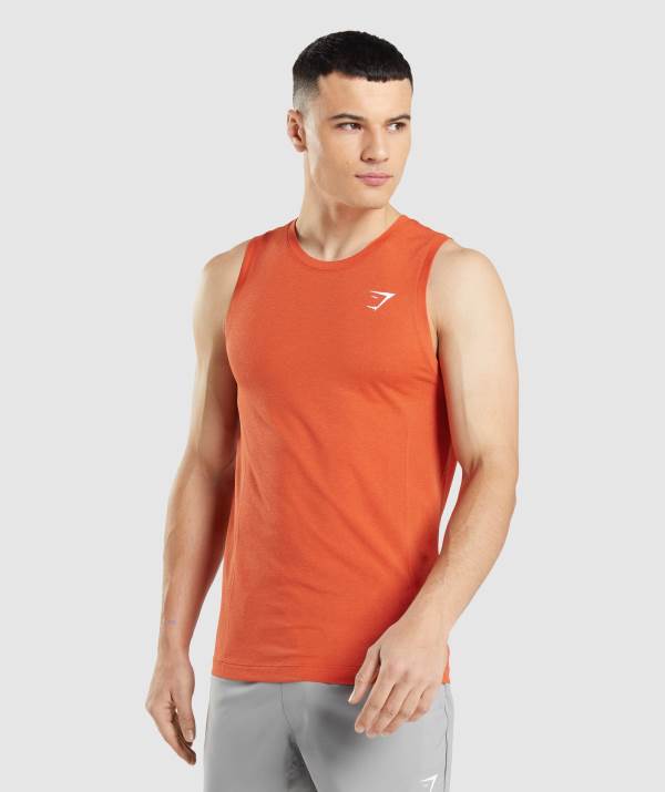 Gymshark Vital Seamless Light Muskelshirt Herren Orange | 2574YLCHR