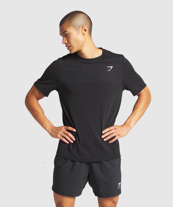 Gymshark Vital T-Shirt Herren Schwarz | 9703DUMYV