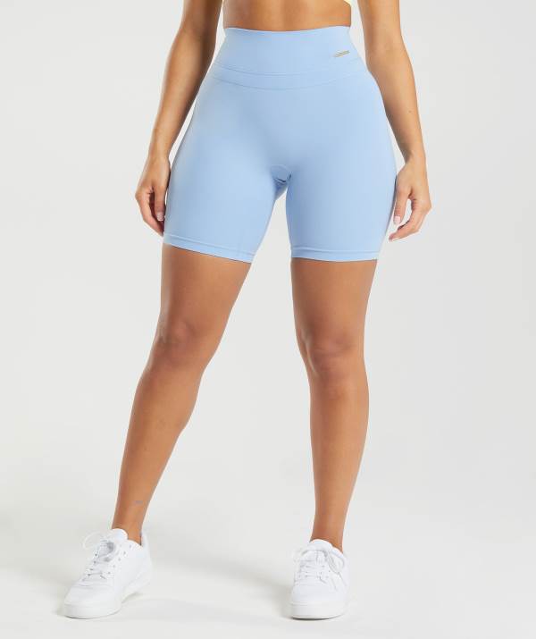 Gymshark Whitney Cycling Kurze Hose Damen Blau | 2796KGEFV