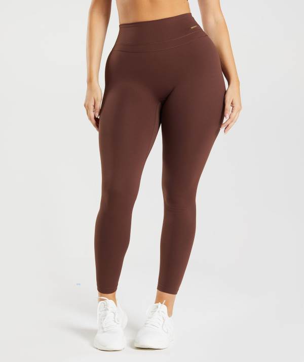 Gymshark Whitney High Rise Leggings Damen Braun | 1465EDAMW