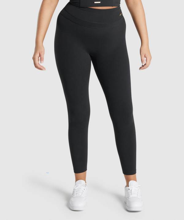 Gymshark Whitney High Rise Leggings Damen Schwarz | 2643LHURP