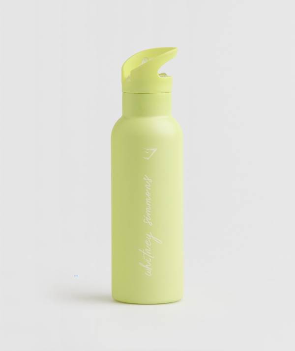 Gymshark Whitney Straw Wasserflasche Damen Grün | 1480WTNYS